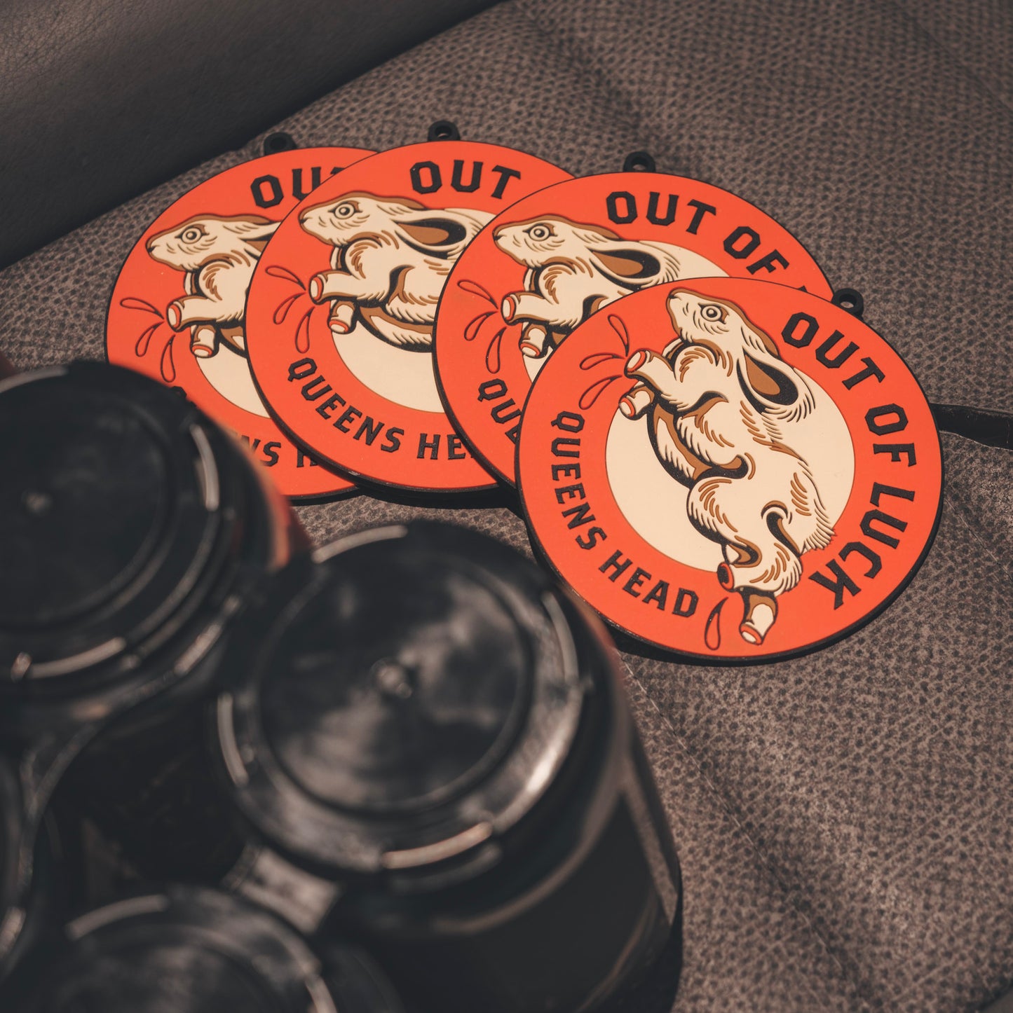 “OUT OF LUCK” COASTER 4 PACK