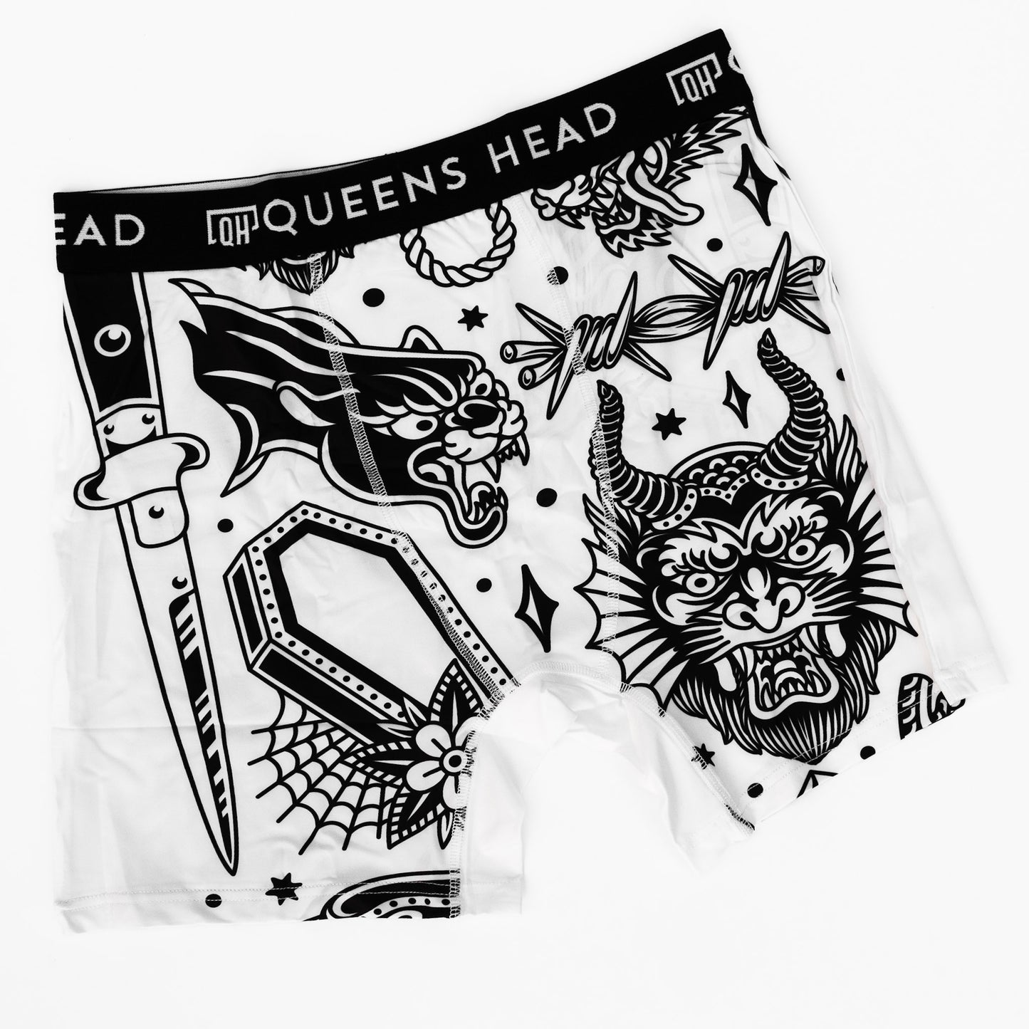 WHITE FLASH BOXERS