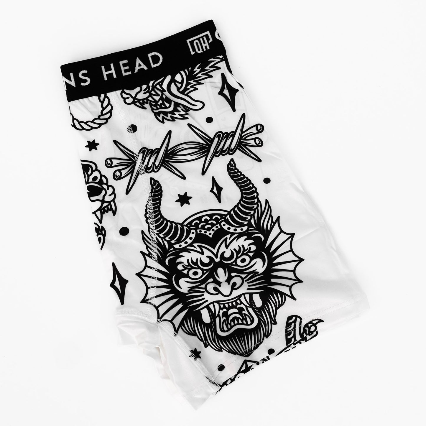 WHITE FLASH BOXERS