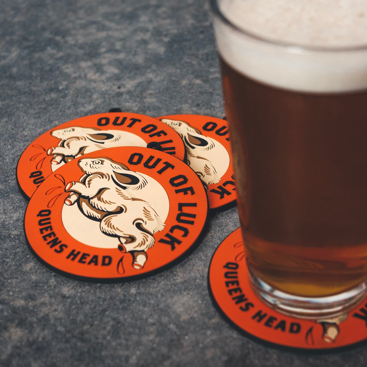 “OUT OF LUCK” COASTER 4 PACK